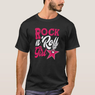 Rock And Roll Mädchen Gitarre Spieler Gitarrist Ro T-Shirt