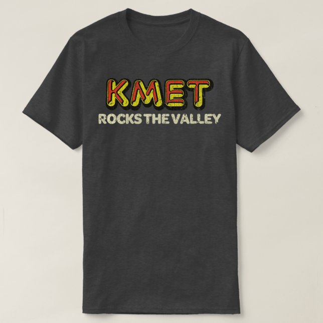 Rock and Roll Music KMET Rocks The Valley 1974 T-Shirt (Design vorne)