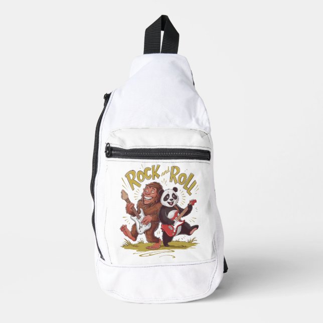 Rock and Roll Musical Pandemonium Crossbody Bag (Vorderseite)