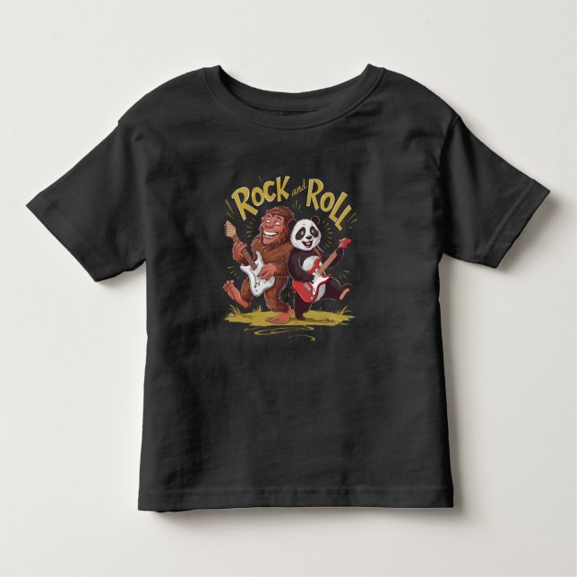 Rock and Roll Musical Pandemonium Kleinkind T-shirt (Vorderseite)