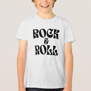 Rock and Roll Musik-Logodesign Tri-Blend Shirt