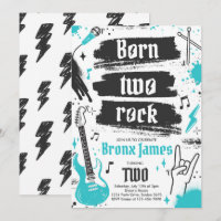 Rock and Roll Party Geboren Two Rock 2. Geburtstag