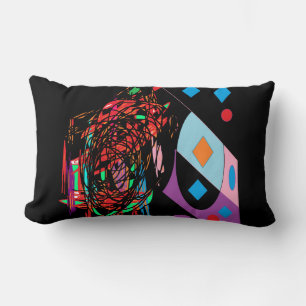 Rock and Roll Pop Designer Kissen schwarz
