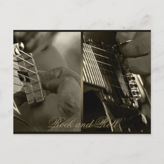 Rock and Roll Postkarte