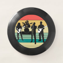Rock and Roll Retro Musik Design Strand Frisbees