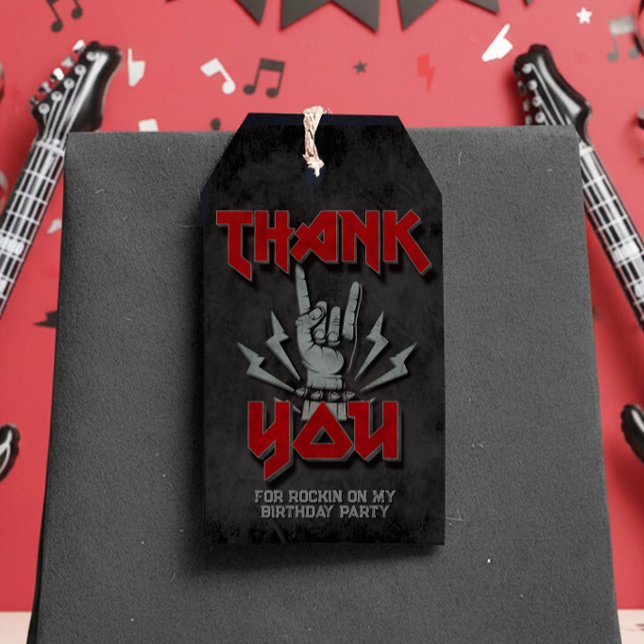 Rock and Roll - Rock themed Geschenkanhänger (Rock and Roll - Rock themed Gift Tags)