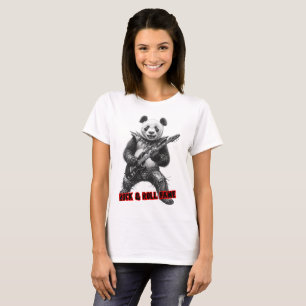 Rock and Roll Ruhm auf einem Schwarzen T-Shirt