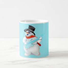 Rock and Roll Snowman Tasse