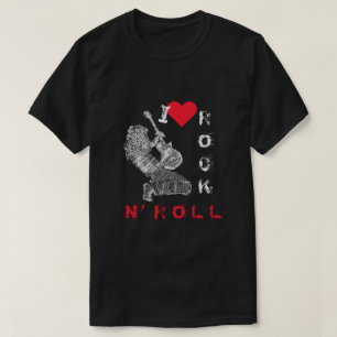 Rock and Roll T - Shirt Rock Music Gitarrist