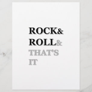Rock and Roll und das ist's