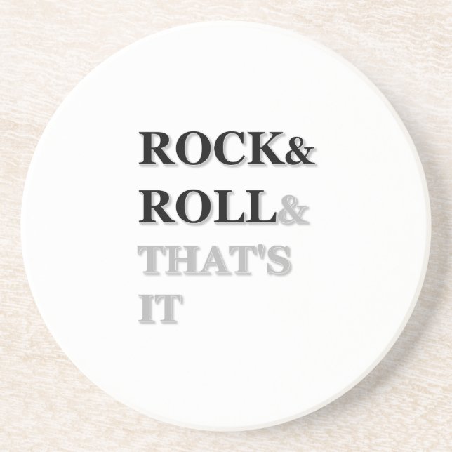 Rock and Roll und das war's Getränkeuntersetzer (Vorne)