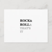 Rock and Roll und das war's