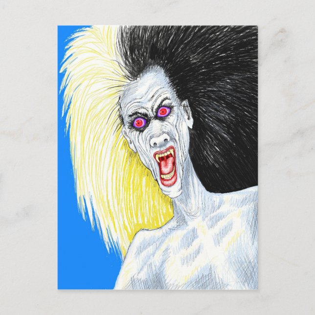 Rock and Roll Vampire Postkarte (Vorderseite)