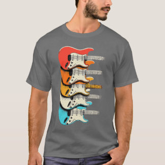 Rock and Roll Vintage Music Guitar retro T-Shirt
