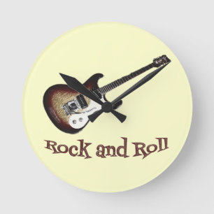 Rock and Roll Wall Clock Runde Wanduhr