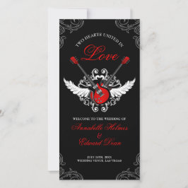 Rock and Roll Wedding Programm