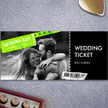 Rock and Roll Wedding Ticket Konzert Boarding Pass<br><div class="desc">Sie suchen Einladungen für Ihre Rock and Roll Hochzeit? Diese nicht traditionellen Einladungen, die als Konzertkarten (auch für Boarding-Pässe) gestaltet sind, sind der richtige Weg! Die Schwarz-Weiß-Hochzeit lädt zu Gotik, Rock & Roll oder Rockabilly Hochzeit oder festlich inspiriert Hochzeiten ein. Wählen Sie einen Boarding Pass oder eine Einladung im Ticketstil,...</div>