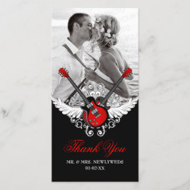Rock and Roll Wedding Vielen Dank Dankeskarte