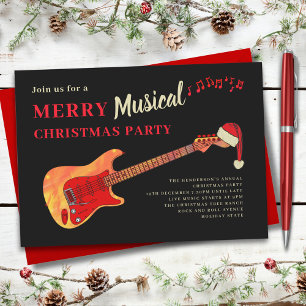 Rock and Roll Weihnachtsfeier Einladung
