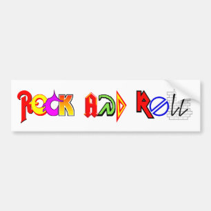 Rock-and-RollAutoaufkleber (weiß) Autoaufkleber