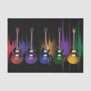 Rock-and-Rollgitarren-Schallwelle Seidenpapier