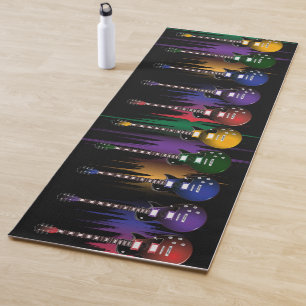 Rock-and-Rollgitarren-Schallwelle Yogamatte