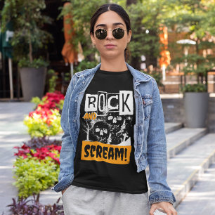 Rock and schrie lustige Halloween T-Shirt