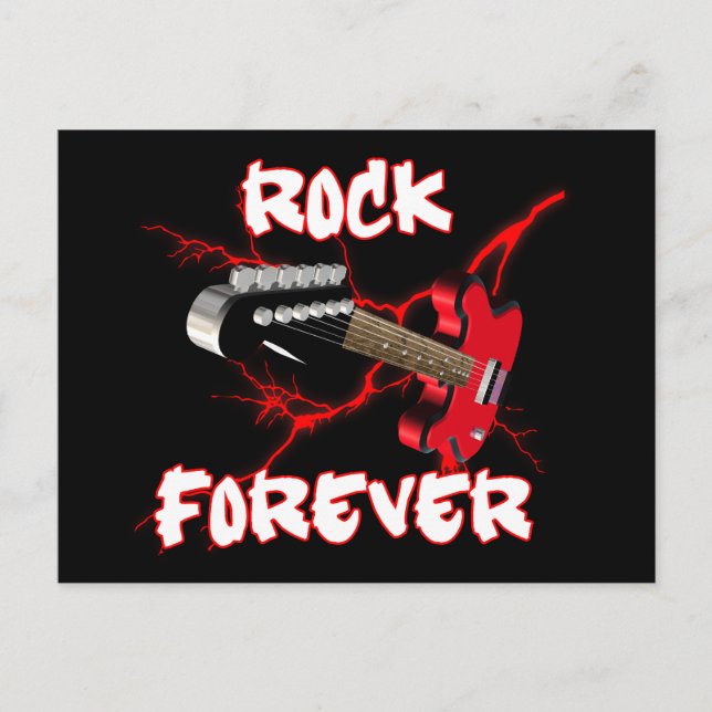 Rock auf ewig postkarte (Vorderseite)