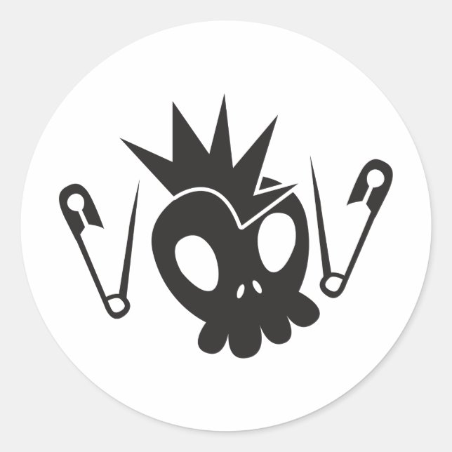 Rock Baby Runder Aufkleber (Vorderseite)