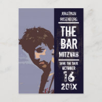 Rock Band Bar Mitzvah Save the Date