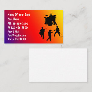 Rock Band Business Card Visitenkarte