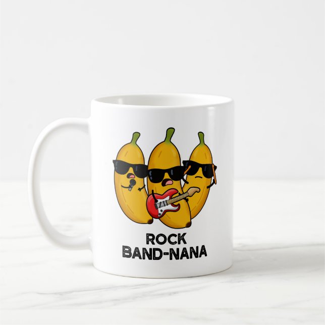 Rock Band nana Funny Banana Pun Kaffeetasse (Links)