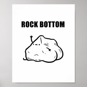 Rock Bas Funny Geology Poster