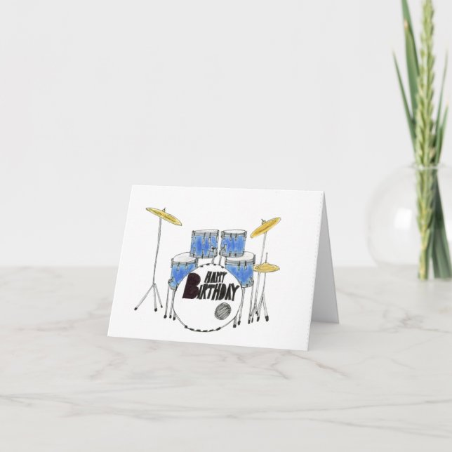 Rock Birthday Card Dankeskarte (Vorderseite)