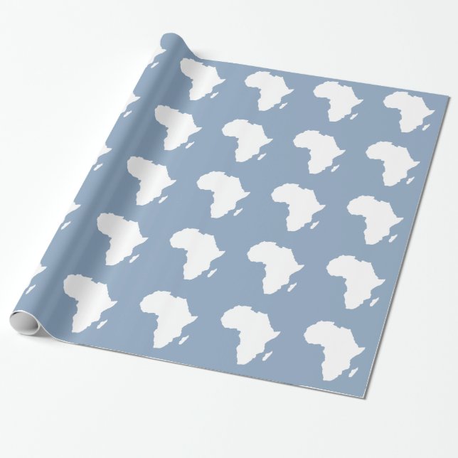 Rock Blue Audacious Africa Geschenkpapier (Ungerollt)