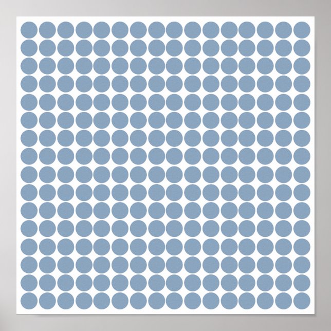 Rock Blue Safari Dot Poster (Vorne)