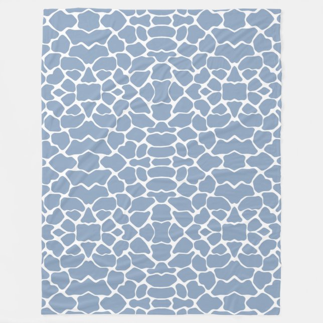 Rock Blue Safari Giraffe Fleecedecke (Vorderseite)
