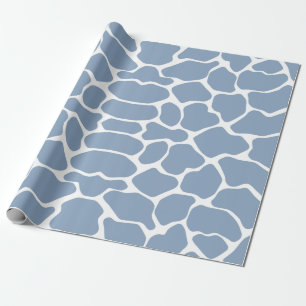 Rock Blue Safari Giraffe Geschenkpapier