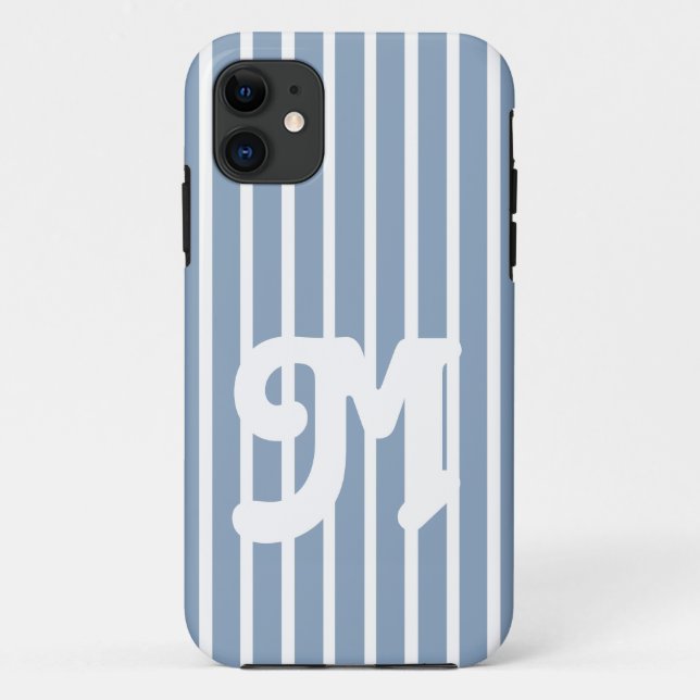 Rock Blue Safari Streifen Case-Mate iPhone Hülle (Rückseite)