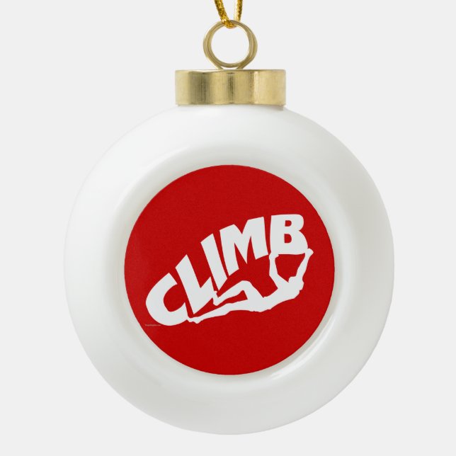 Rock Boulding Keramik Kugel-Ornament (Vorderseite)