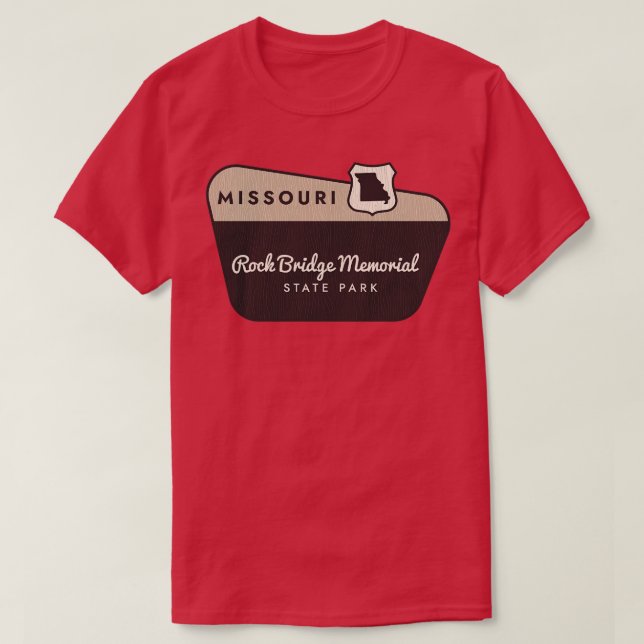 Rock Bridge Memorial Staat Park Missouri Welcome S T-Shirt (Design vorne)