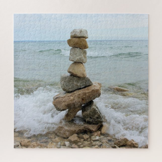 Rock Cairn am See - 20x20 - 676 Stk. (Vertikal)