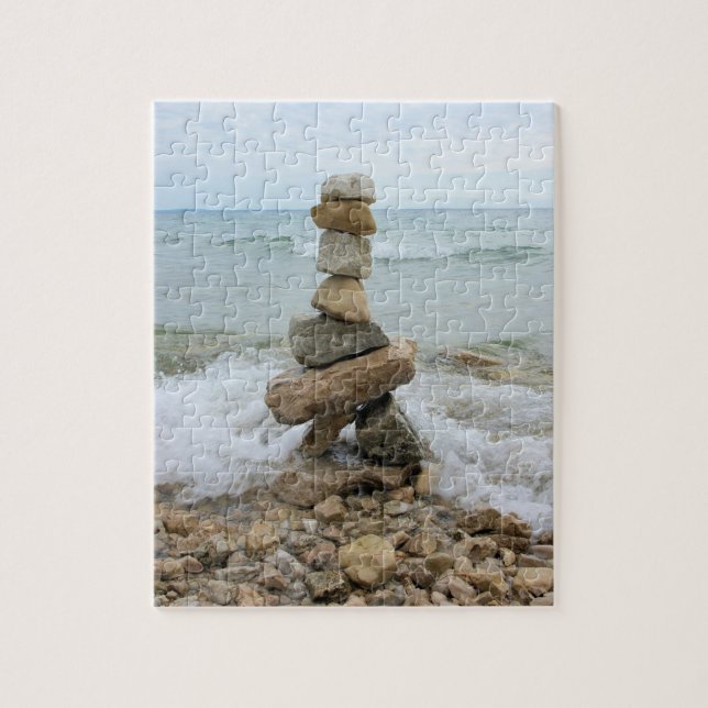 Rock Cairn am See - 8x10 - 110 Stk. (Vertikal)