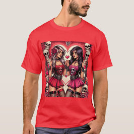 Rock & Calaveras: Chicas del Día de Muertos T-Shirt