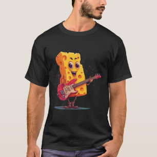 Rock Cheddar Kostüm für E-Gitarre und Käse T-Shirt