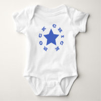 ROCK CHICK | Navy Blue Star Baby Bodysuit