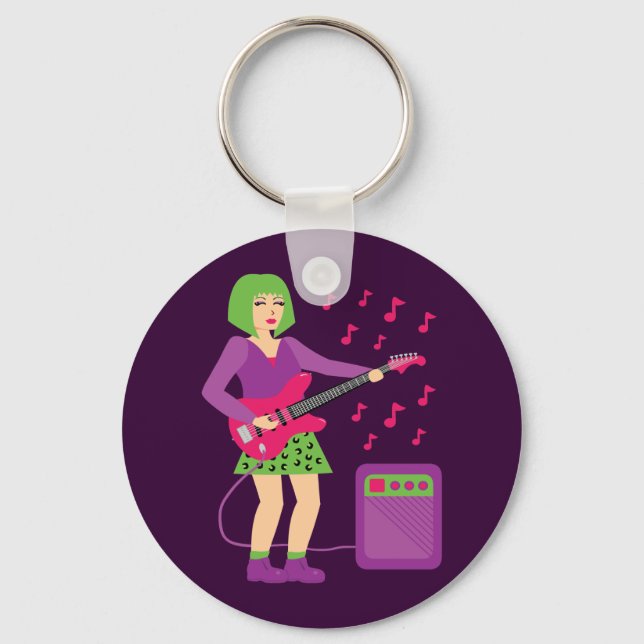 Rock Chick Schlüsselanhänger (Vorderseite)