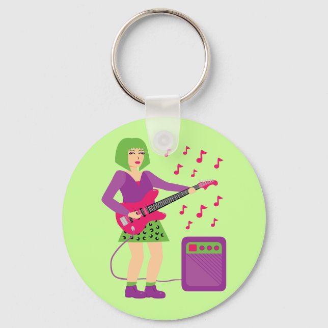 Rock Chick Schlüsselanhänger (Vorderseite)