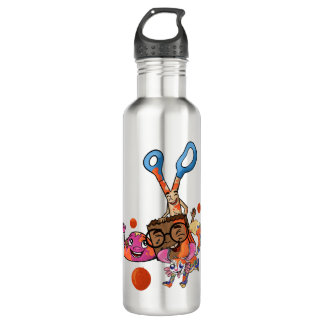 Rock, Ciseaux, Paperbag avec bouteille d'eau Splas