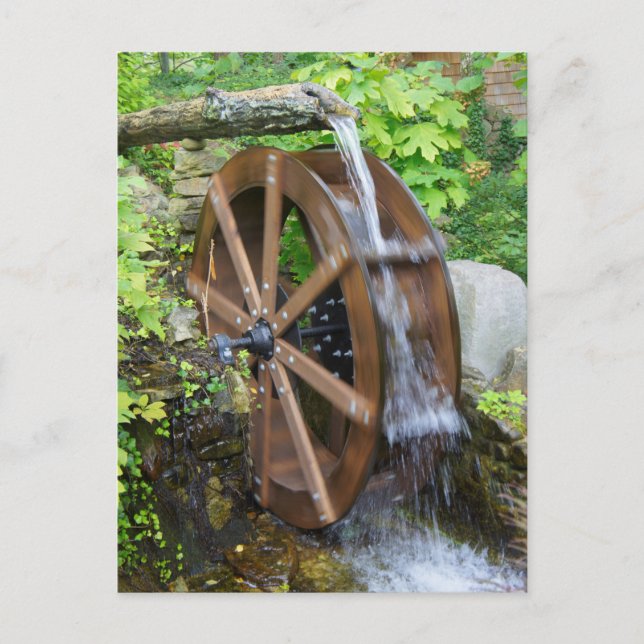 Rock City Water Wheel Postkarte (Vorderseite)